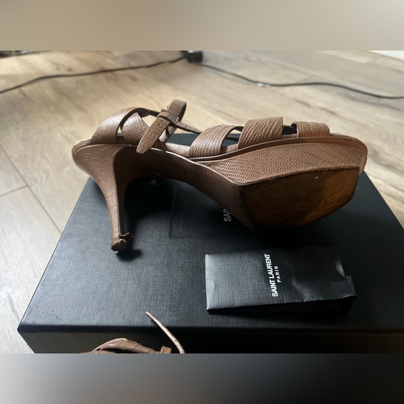 Saint Laurent T-Strap Platform Sandals - Picture 5 of 15